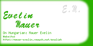 evelin mauer business card